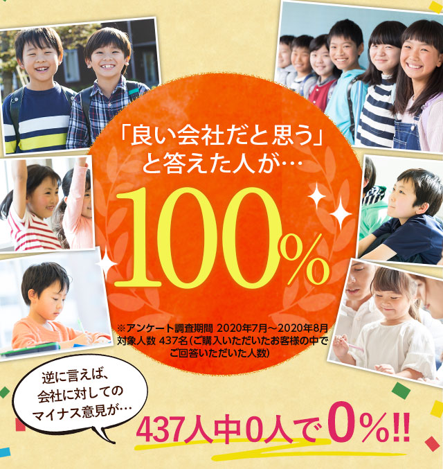 「良い会社だと思う」 答えた人が… 100％